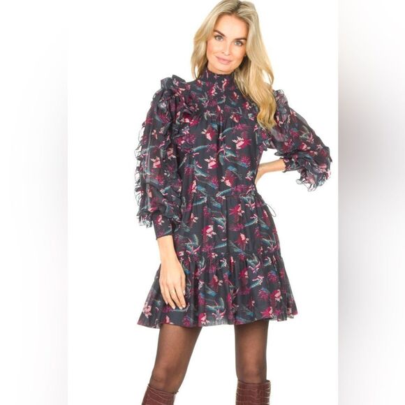 BEULAH Printed Mini Dress - Picture 1 of 6